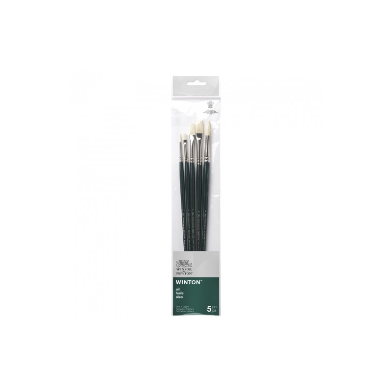 Winsor & Newton winton set of 5 long handle brushes