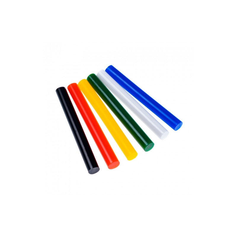 DP Craft wkłady klejowe kolorowe 11mm 6 sztuk - sklep plastyczny - sza