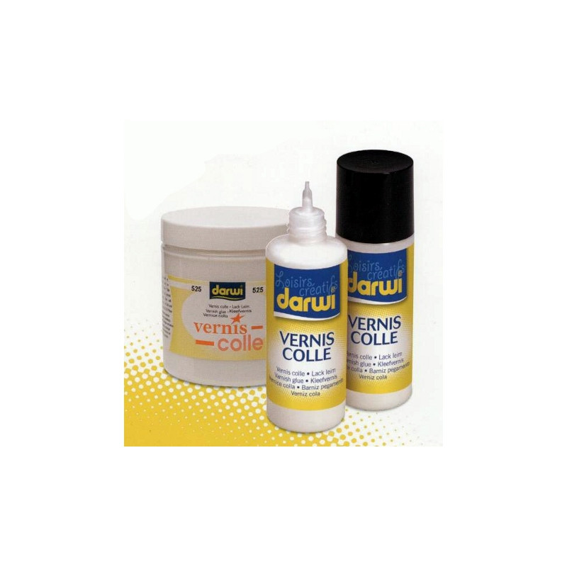 Darwi glue with varnish for decoupage