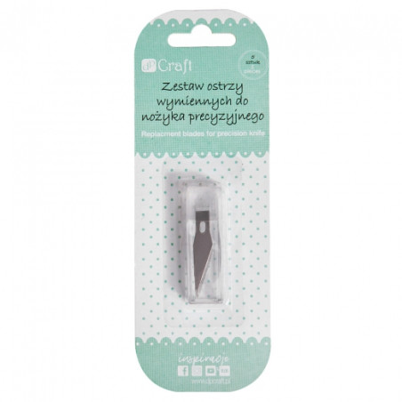 DP Craft zestaw ostrzy wymiennych do nożyka precyzyjnego 5 sztuk - skl