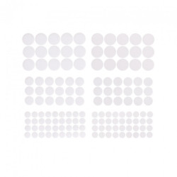 DP Craft Velcro fasteners round white mix 69 pieces