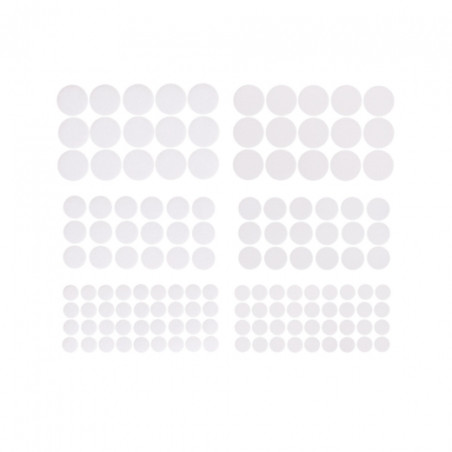 DP Craft Velcro fasteners round white mix 69 pieces