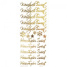 DP Craft gold openwork stickers - Merry Christmas 16 pieces