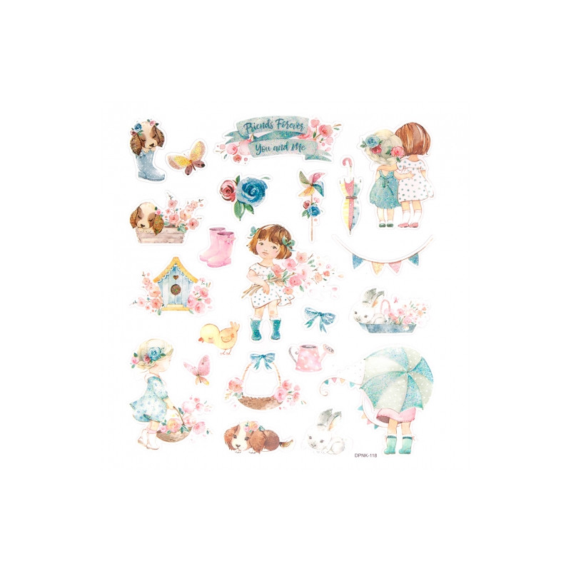 DP Craft glitter stickers 22 pieces