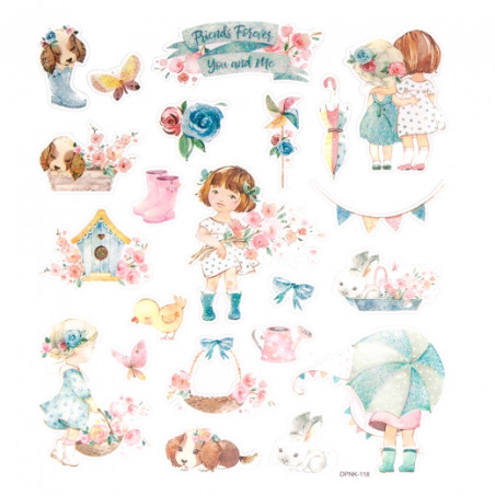 DP Craft glitter stickers 22 pieces