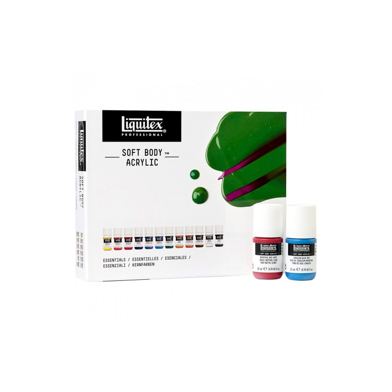 Liquitex soft body zestaw farb akrylowych 12x22ml - sklep plastyczny -