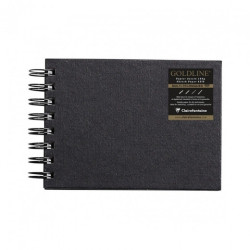 Clairefontaine goldline landscape sketchbook on a spiral white sheets