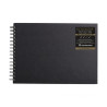 Clairefontaine goldline landscape sketchbook on a spiral white sheets