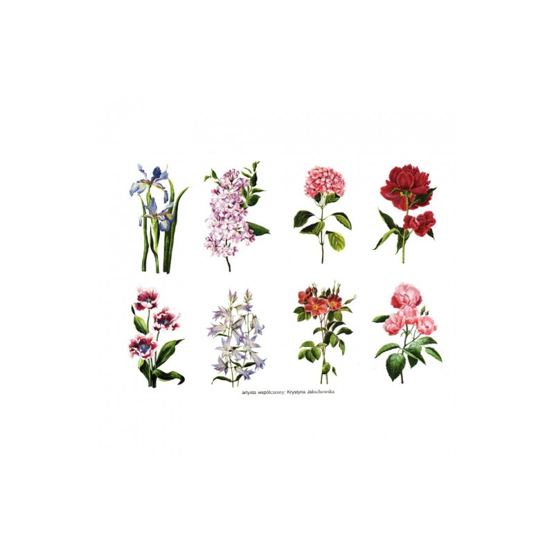 Decoupage paper A4 ITD D0229M flowers