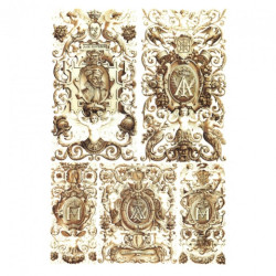 Rice paper for decoupage ornaments A4 ITD R048