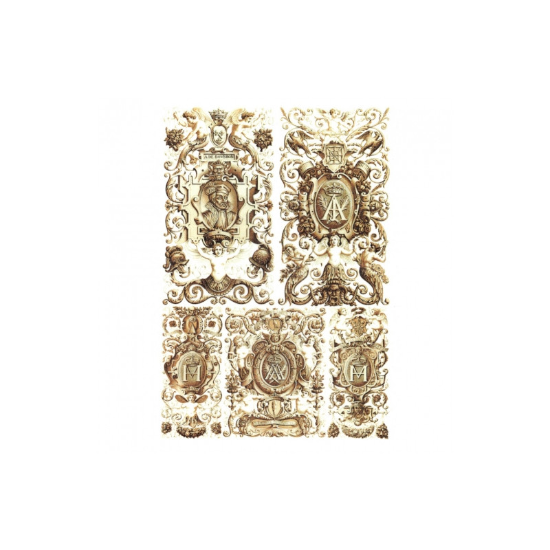 Rice paper for decoupage ornaments A4 ITD R048