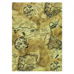 Rice decoupage paper travels A4 ITD R009