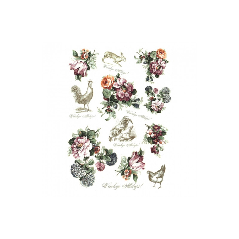 Rice paper for decoupage A4 ITD R067