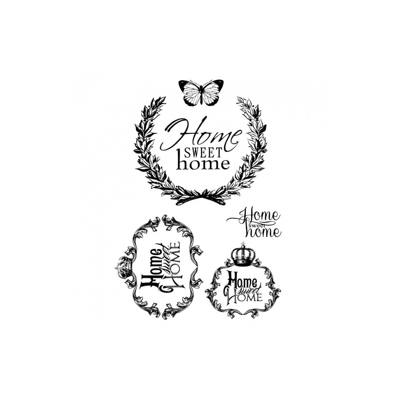 Decoupage paper soft sweet home A4 ITD S116