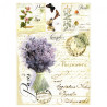 Papier do decoupage soft A4 ITD S003 lawenda kwiaty motyle - sklep pla