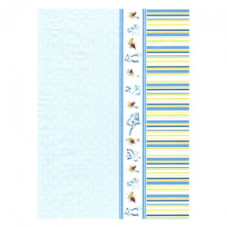 Papier do decoupage soft A4 ITD S016 dekory paski kropki - sklep plast