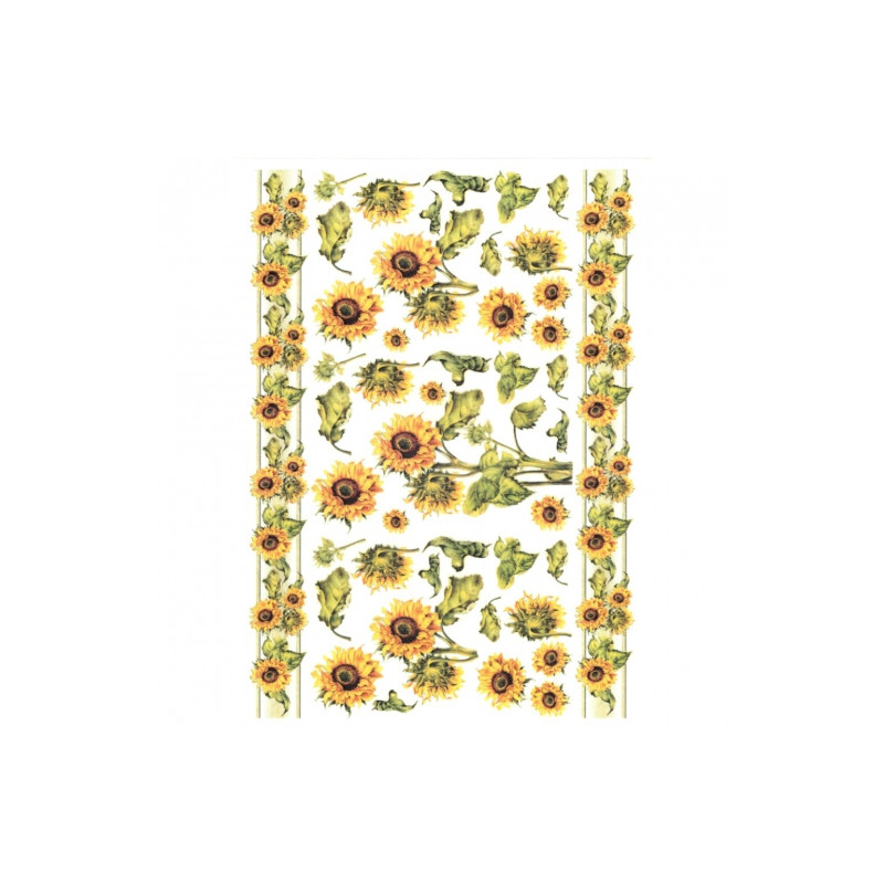 Decoupage paper soft A4 ITD S025 sunflowers
