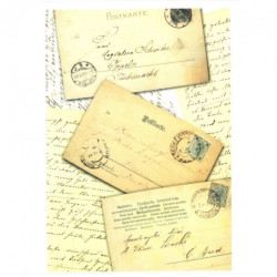 Decoupage paper soft A4 ITD S027 old postcards