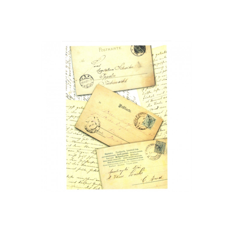 Decoupage paper soft A4 ITD S027 old postcards