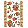 Decoupage paper soft A4 ITD S031 flowers decors