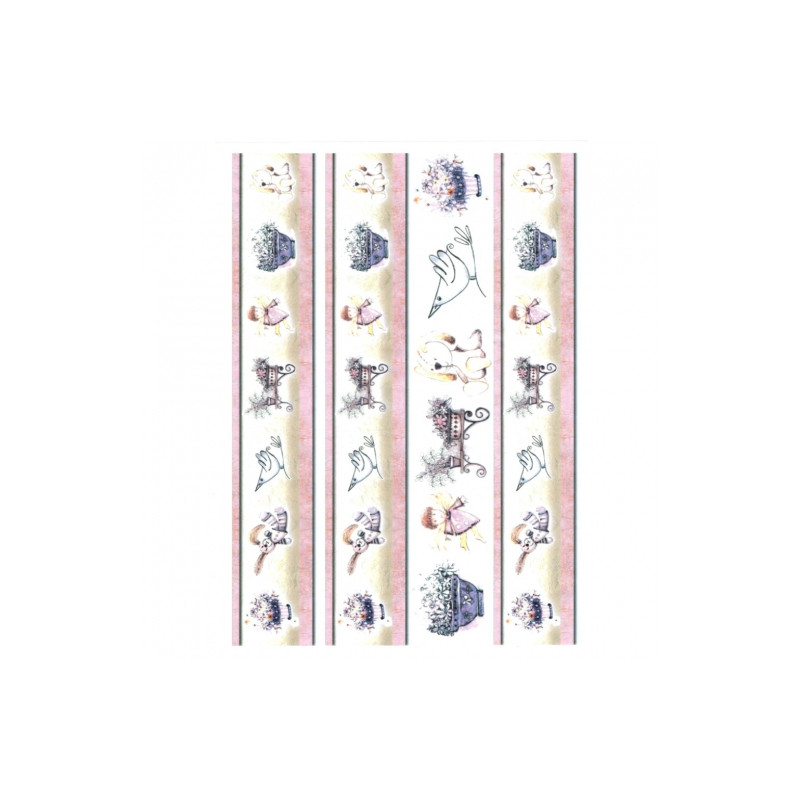 Decoupage paper soft A4 ITD S033 children's decors