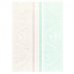 Papier do decoupage soft A4 ITD S042 tło koronka - sklep plastyczny -