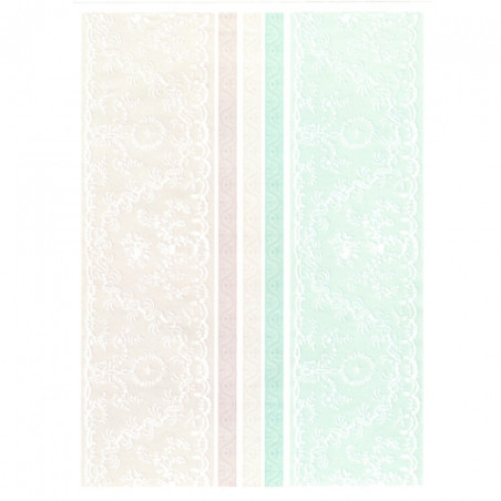 Papier do decoupage soft A4 ITD S042 tło koronka - sklep plastyczny -