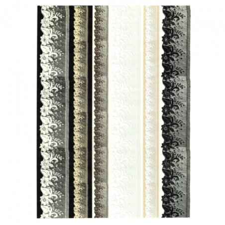 Papier do decoupage soft A4 ITD S044 koronka - sklep plastyczny - szał
