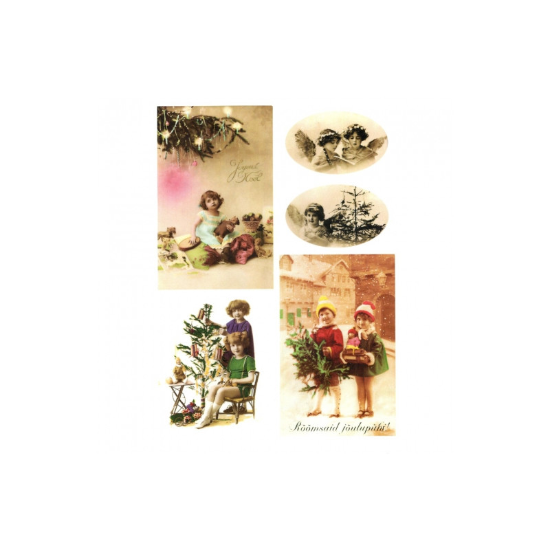 Papier do decoupage soft A4 ITD S047 boże narodzenie święta - sklep pl