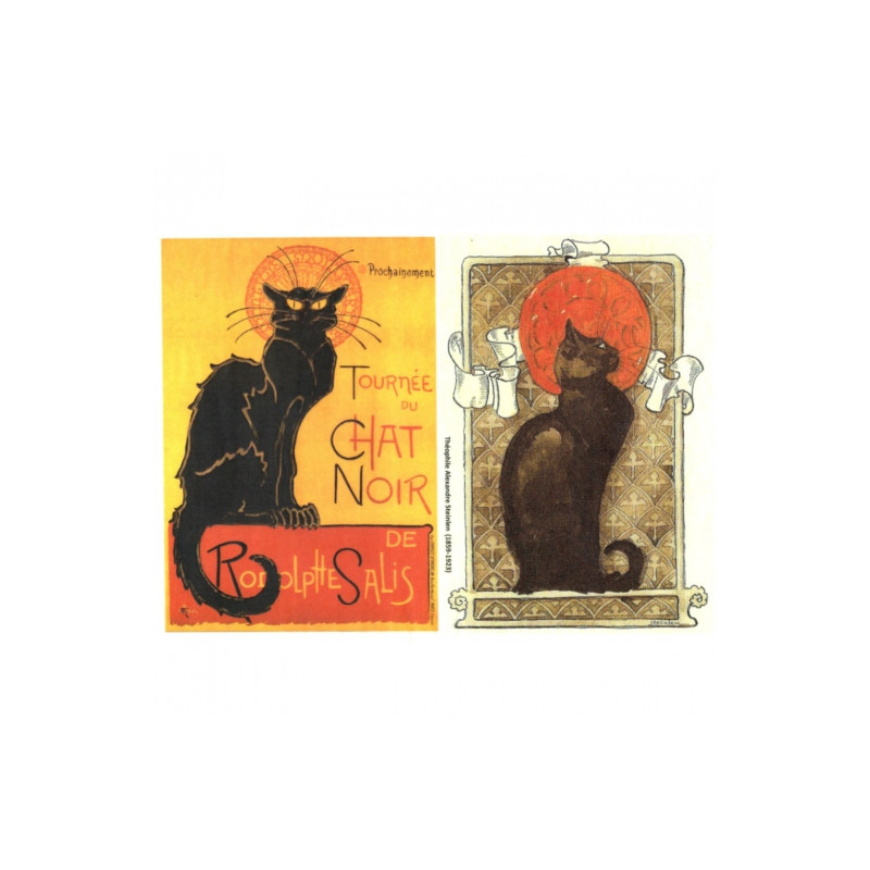 Decoupage paper soft A4 ITD S091 cat