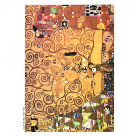 Papier do decoupage soft A4 ITD S098 gustav klimt - sklep plastyczny -