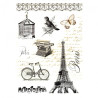Decoupage paper soft paris eiffel tower A4 ITD S103