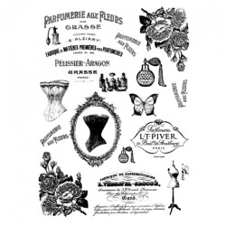 Decoupage paper soft retro A4 ITD S105