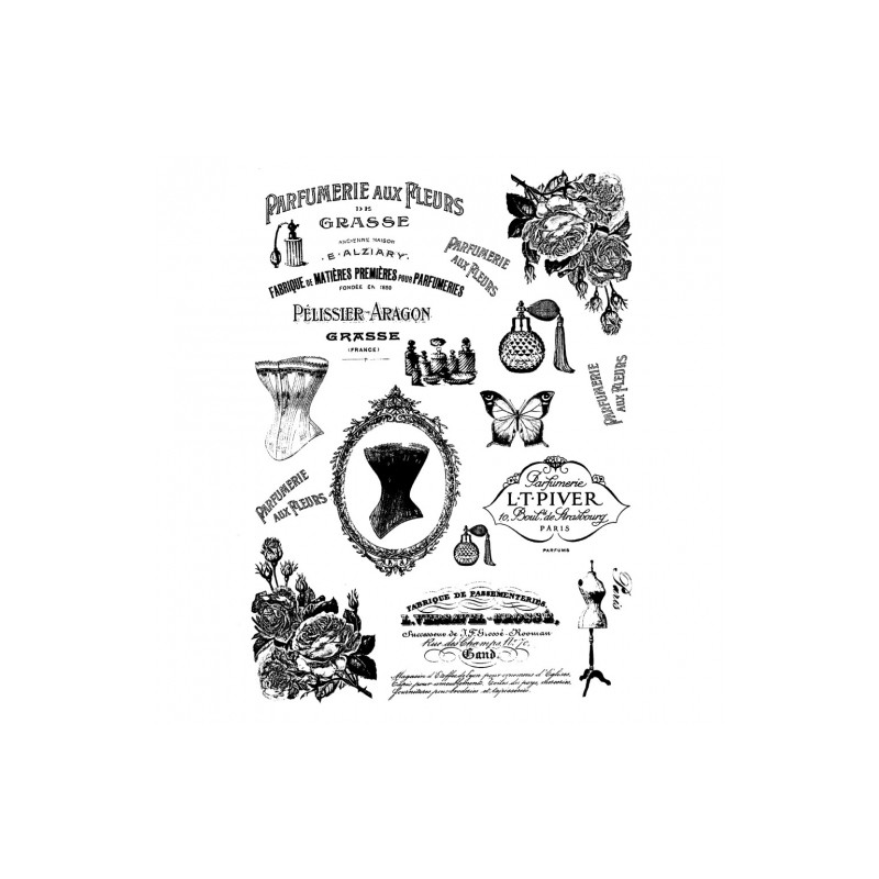 Papier do decoupage soft retro A4 ITD S105 - sklep plastyczny - szał d