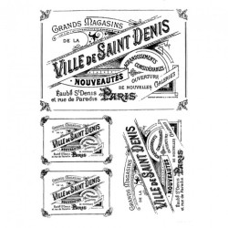 Decoupage paper soft retro A4 ITD S107