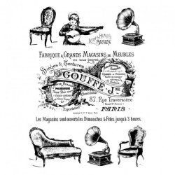 Decoupage paper soft A4 ITD S108