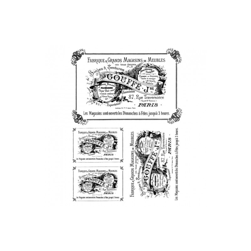 Decoupage paper soft retro A4 ITD S110