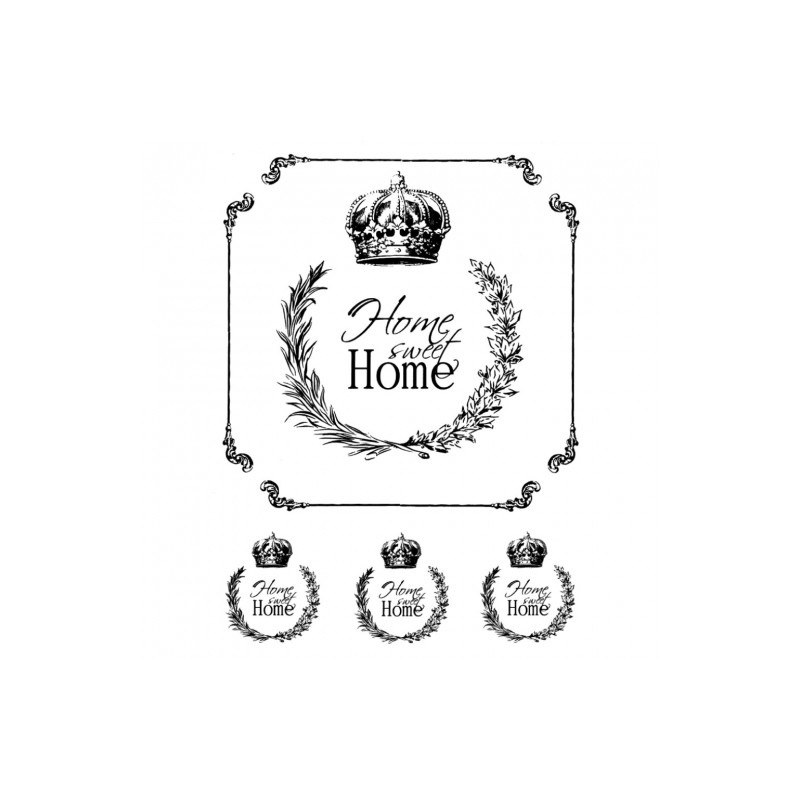 Decoupage paper soft sweet home A4 ITD S121