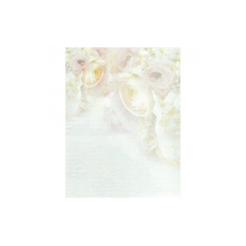 Papier do decoupage soft A4 ITD S155 tło kwiaty - sklep plastyczny - s