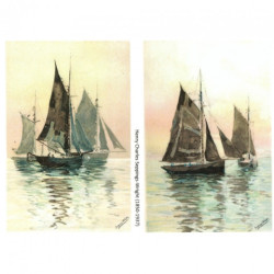 Papier do decoupage soft A4 ITD S157 żaglówki - sklep plastyczny - sza