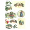Papier do decoupage soft A4 ITD S166 święta bożego narodzenia - sklep