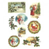 Decoupage paper soft A4 ITD S170 santa claus
