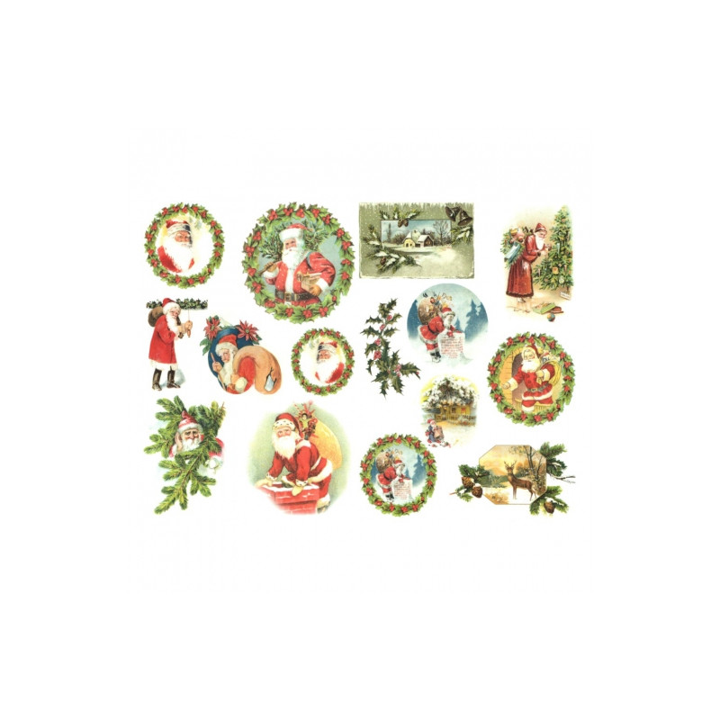 Decoupage paper soft A4 ITD S171 santa claus