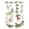 Decoupage paper soft A4 ITD S176 woman's mistletoe