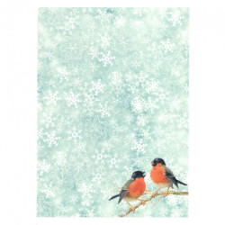 Decoupage paper soft A4 ITD S178 winter birds