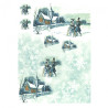 Decoupage paper soft A4 ITD S179 winter snow