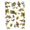 Decoupage paper soft A4 ITD S191 spruce twigs birds