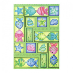 Fish decoupage paper A4