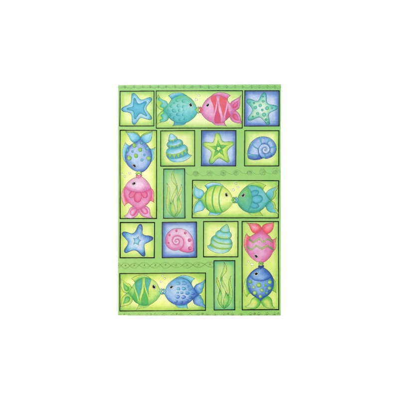 Fish decoupage paper A4