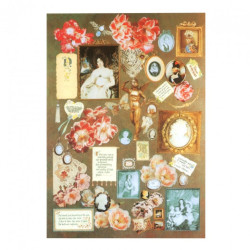 Papier do decoupage sentymentalne rzeczy A4 - sklep plastyczny - szał